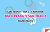 Bài 4 trang 9 Toán 8 Tập 2 Chân trời sáng tạo
